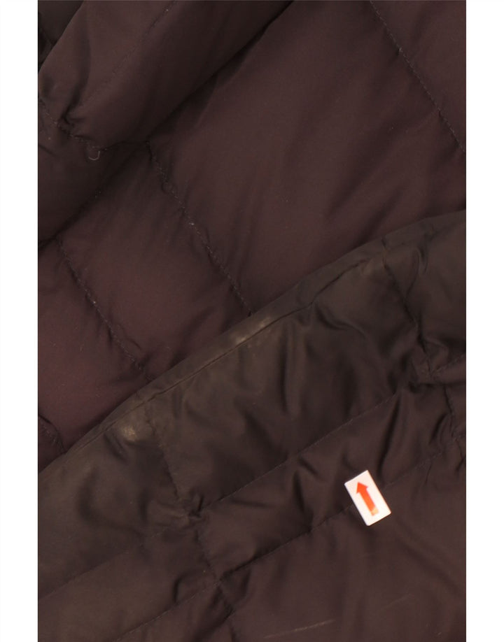 Casaco acolchoado com capuz feminino Berghaus UK 12 poliéster preto médio