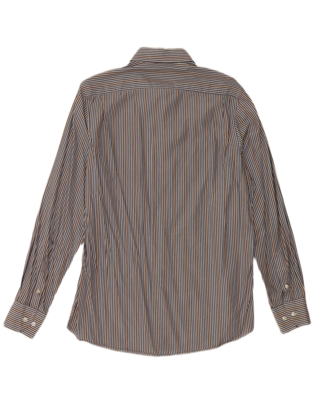 Camisa masculina Massimo Dutti tamanho 40 listrado azul médio