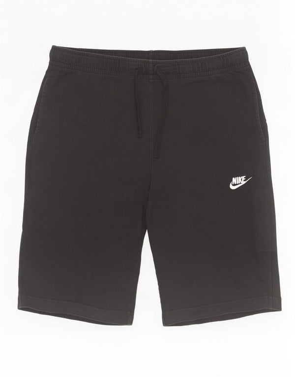 Shorts esportivos masculinos Nike médio algodão preto