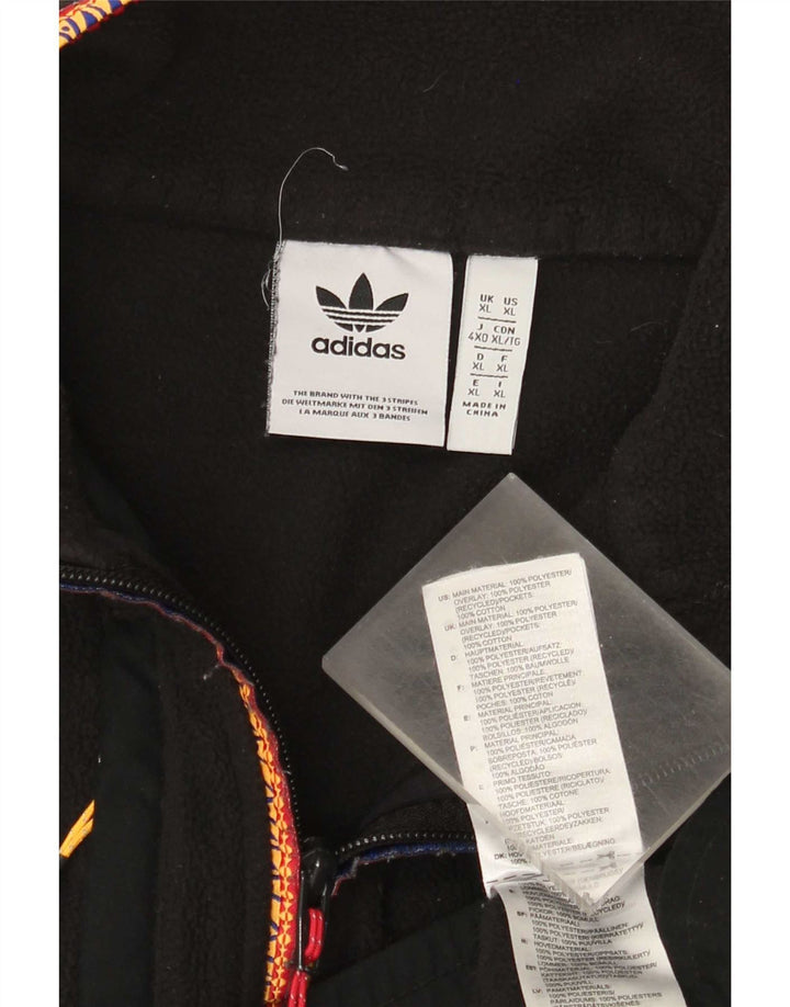 Jaqueta de lã masculina Adidas UK 42 XL poliéster preto