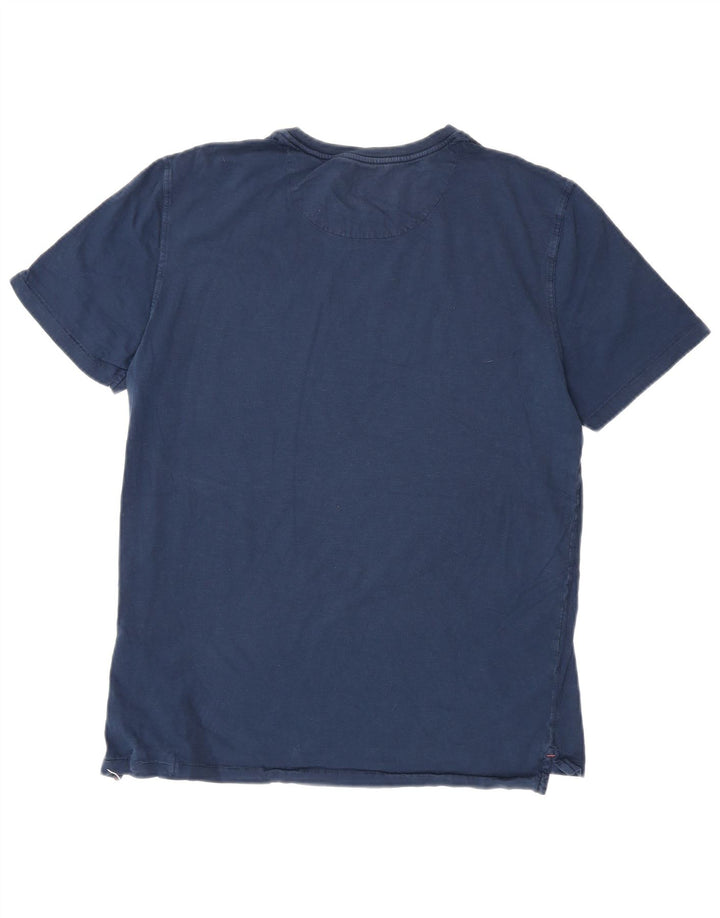 Camiseta masculina White Stuff Top médio algodão azul marinho