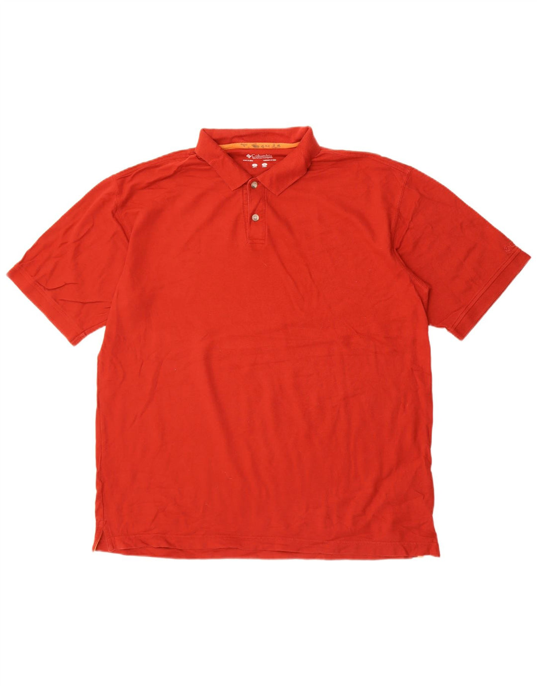 Camisa polo masculina Columbia grande algodão vermelho