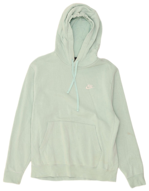 Nike Womens Hoodie Jumper UK 14 Médio Algodão Verde