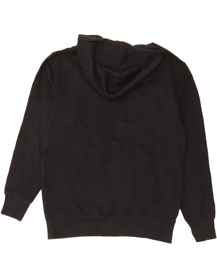 FILA Womens Graphic Hoodie Jumper UK 16 Large Black Vintage Fila and Second-Hand Fila from Messina Hembry 