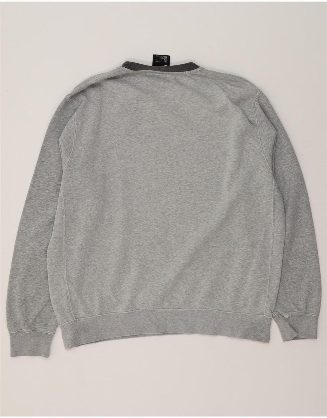 NIKE Mens Moletom Jumper Grande Algodão Cinza