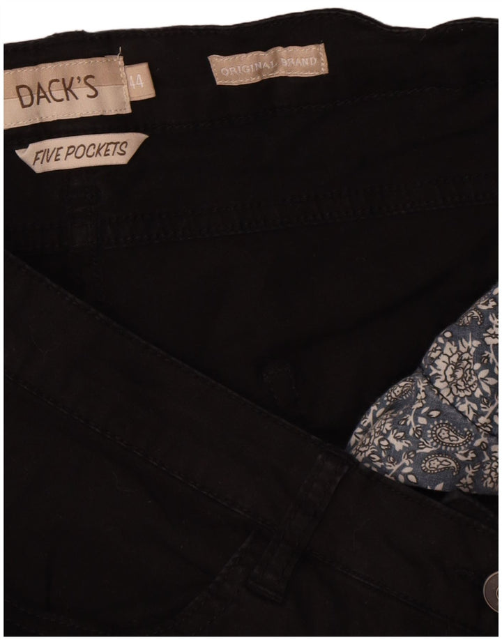Shorts feminino casual de cintura alta da Dack IT 44 médio W32 algodão preto