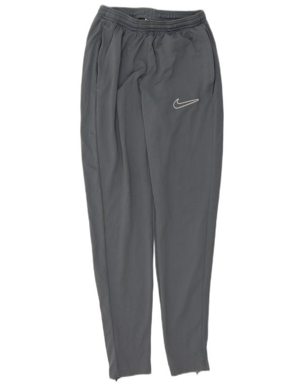 Calça de treino Nike masculina Dri Fit pequena cinza poliéster