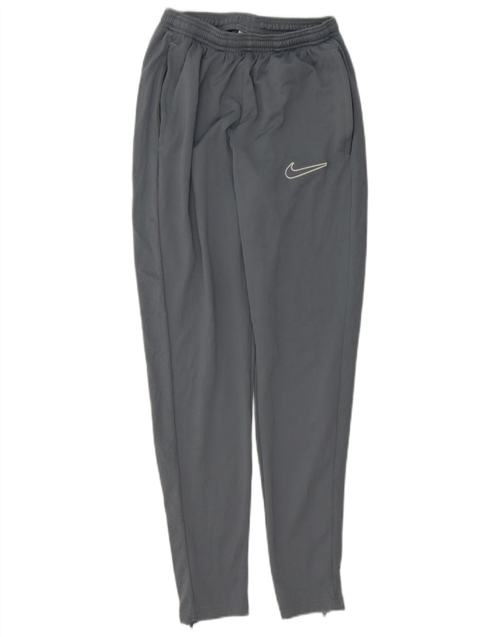 Calça de treino Nike masculina Dri Fit pequena cinza poliéster