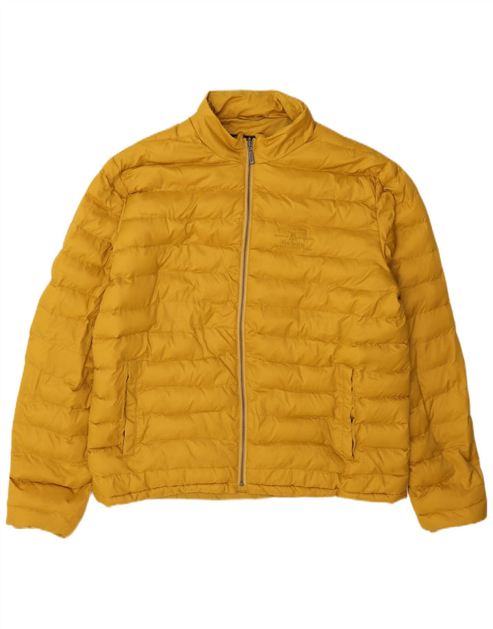 Jaqueta acolchoada masculina Barbour UK 44 2XL poliamida amarela