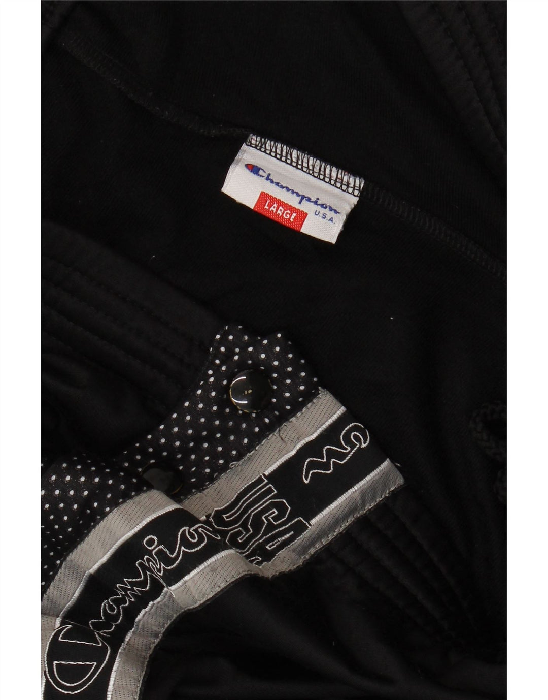 Calça esportiva masculina Champion Graphic grande preta