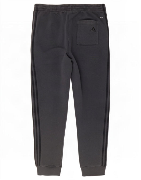 Adidas Mens Climalite Graphic Calças de treino Joggers XL Cinza Algodão
