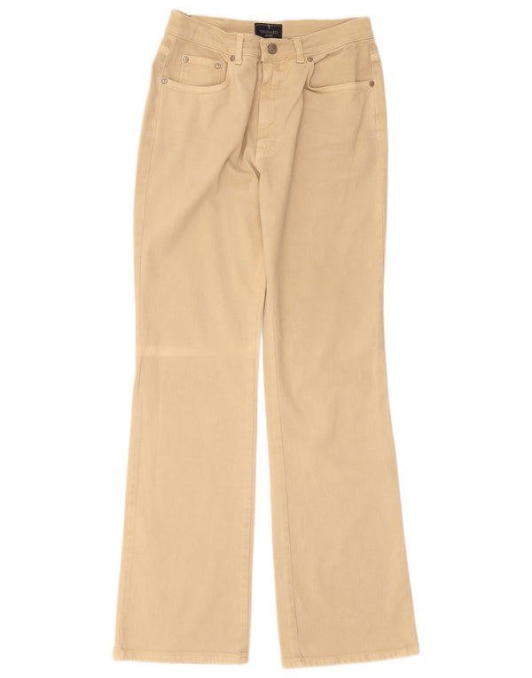 Calça casual masculina Trussardi Bootcut W31 L32 algodão bege