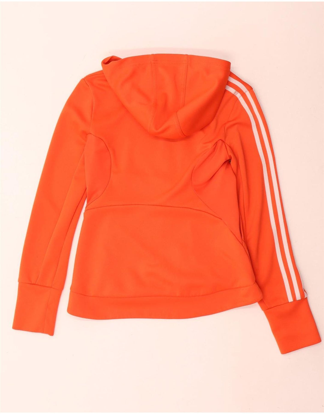 Adidas Womens Clima 365 Zip Hoodie Sweater UK 12 Médio Laranja Poliéster