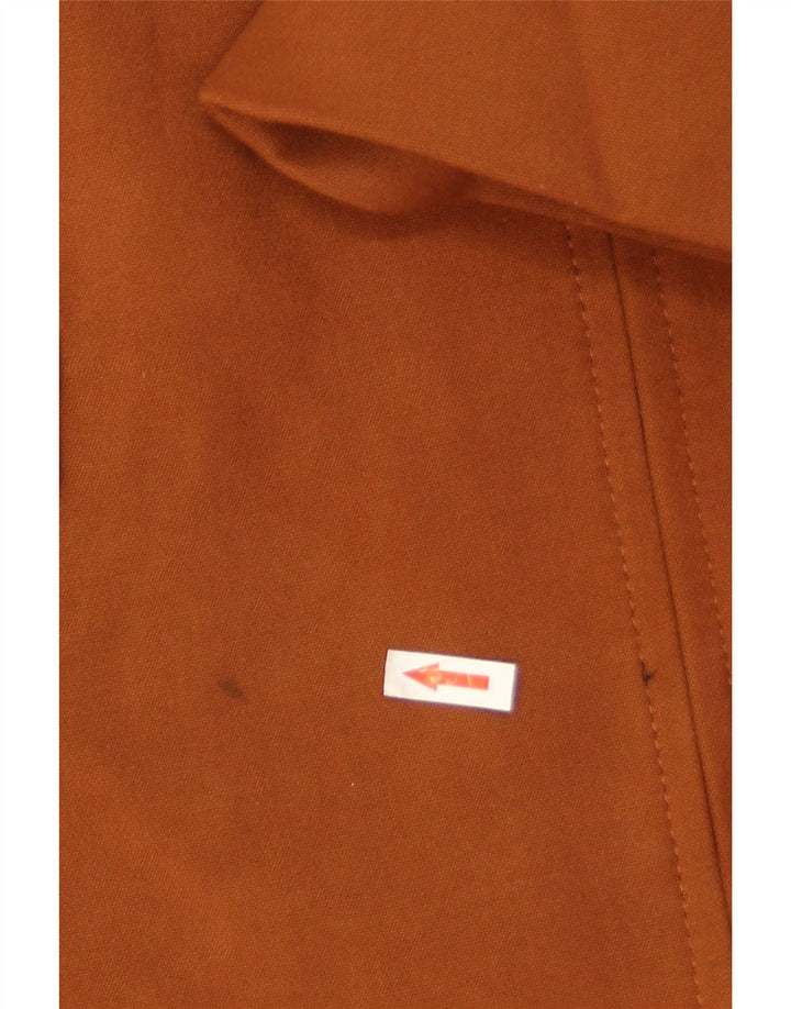 Sobretudo feminino Zara UK 18 XL poliéster marrom