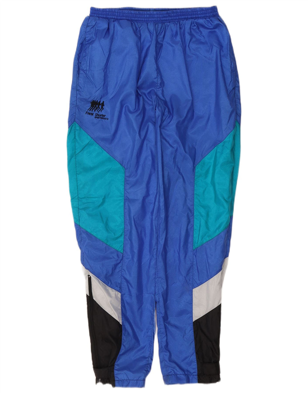 Fato de treino masculino Frank Shorter completo azul médio colorblock nylon