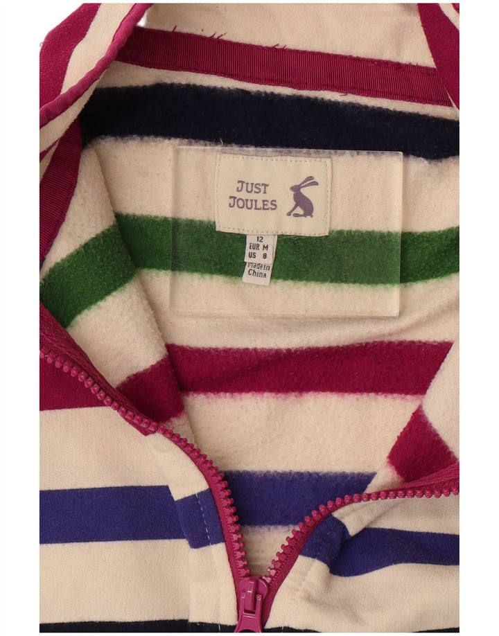 JOULES moletom feminino jumper UK 12 médio listrado multicolorido