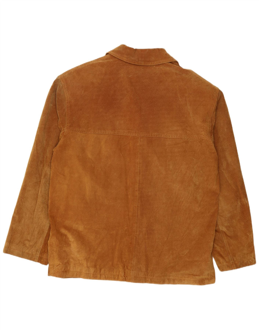 Jaqueta masculina vintage de camurça IT 46 couro bege pequeno