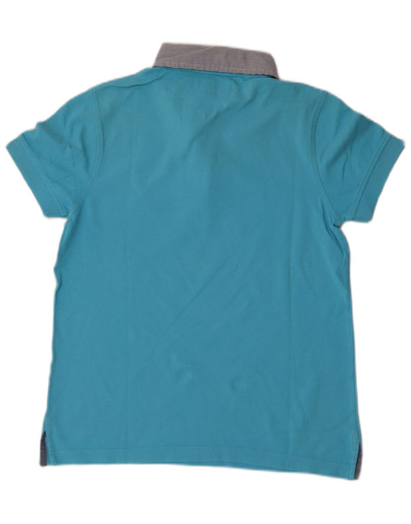 Camisa polo masculina Tommy Hilfiger Custom Fit XS azul colorblock