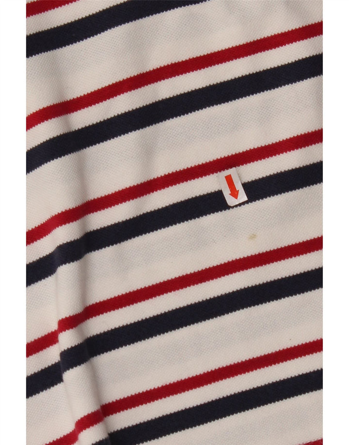 Camisa polo masculina WRANGLER 2XL algodão listrado branco