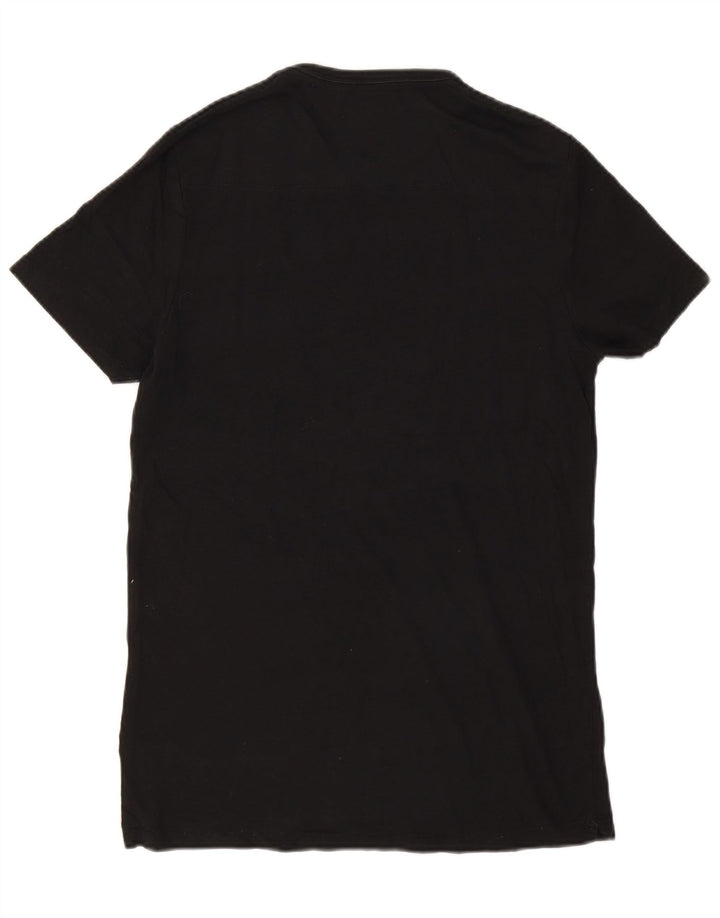 Camiseta masculina French Connection Top médio algodão preto