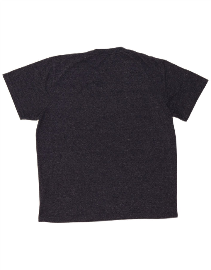 Camiseta masculina Reebok Top XL cinza manchado de poliéster