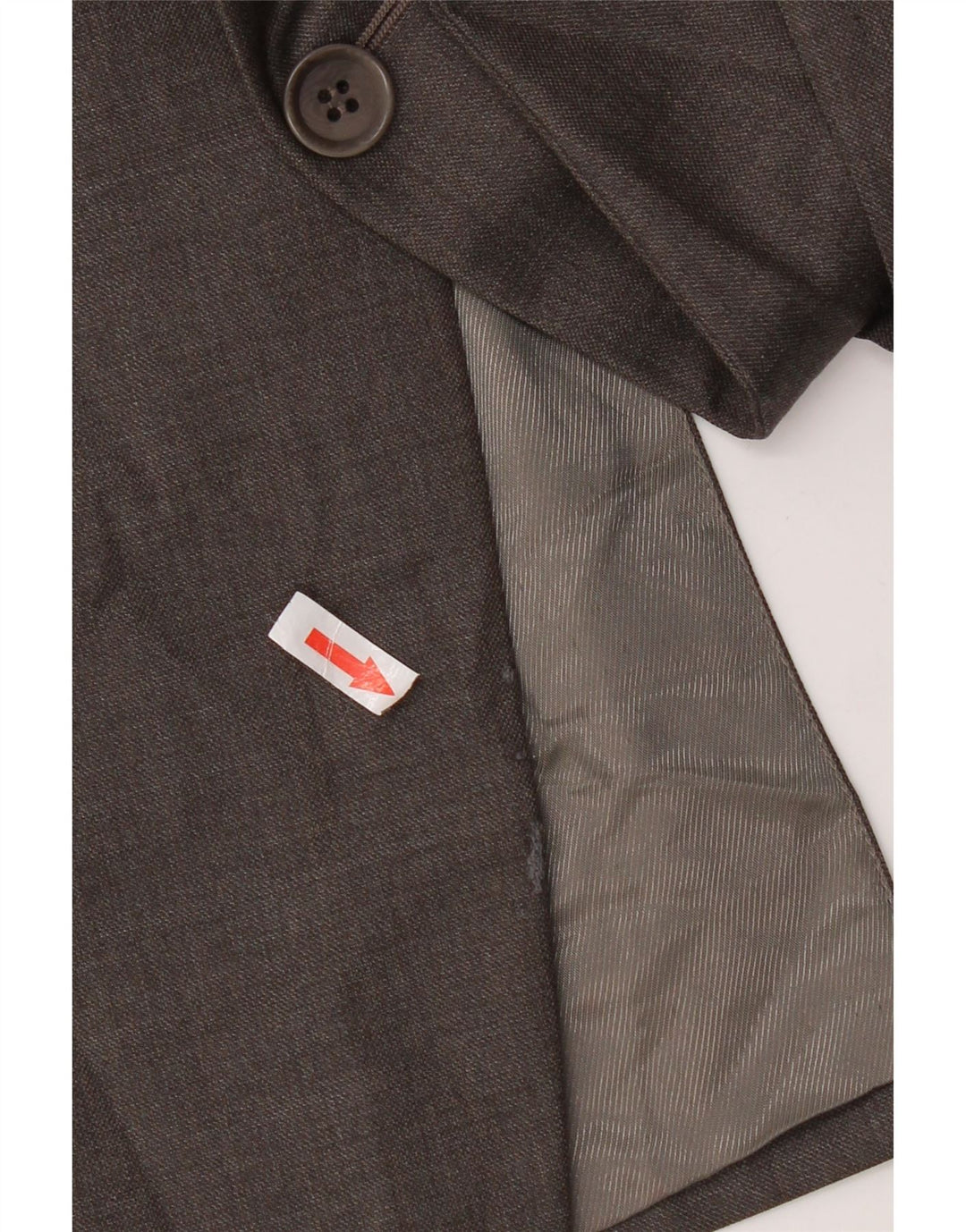 Jaqueta blazer masculina de 3 botões Marks & Spencer Reino Unido 44 XL cinza nova lã