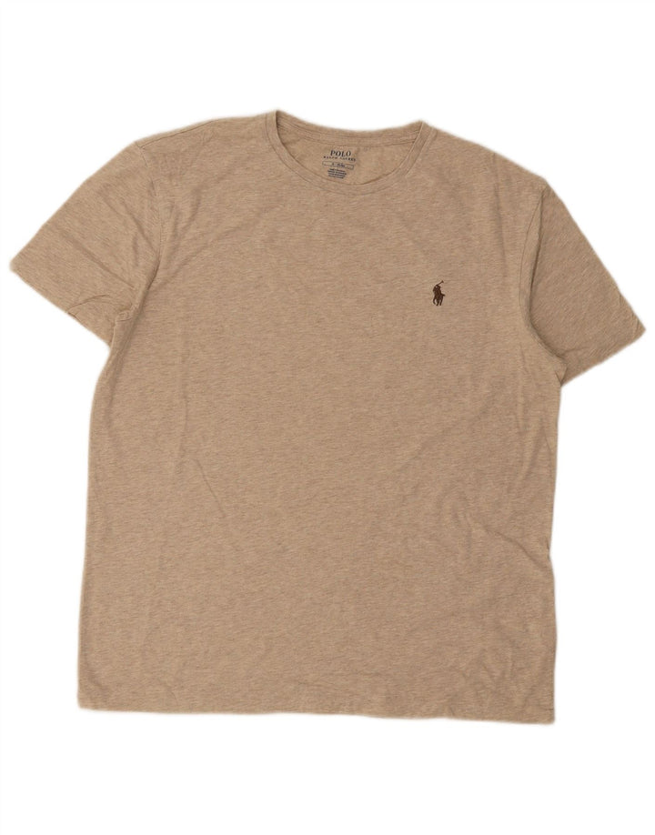 Polo Ralph Lauren Camiseta masculina Top Médio Algodão Bege
