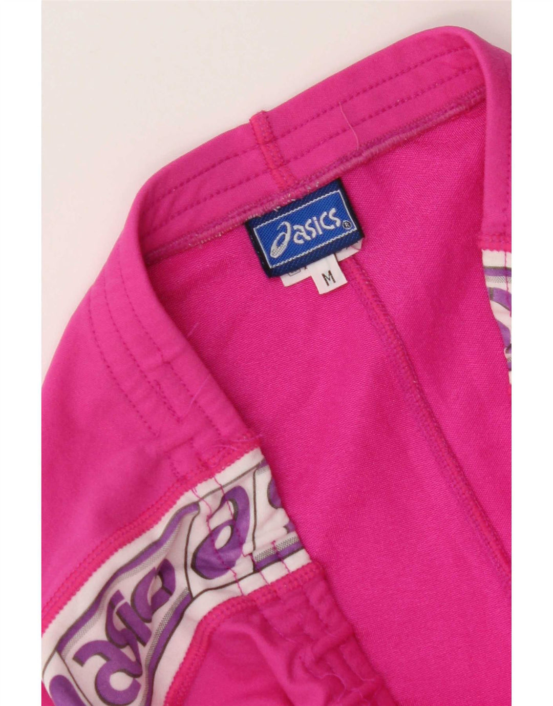 Calça feminina Asics Graphic Tracksuit UK 12 Medium Pink Colourblock