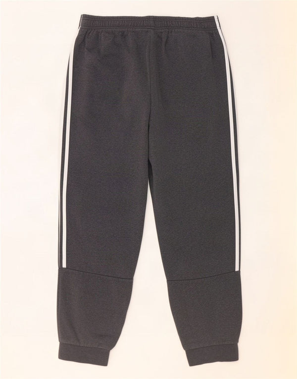 Calças de treino masculinas Adidas Joggers grandes de algodão cinza