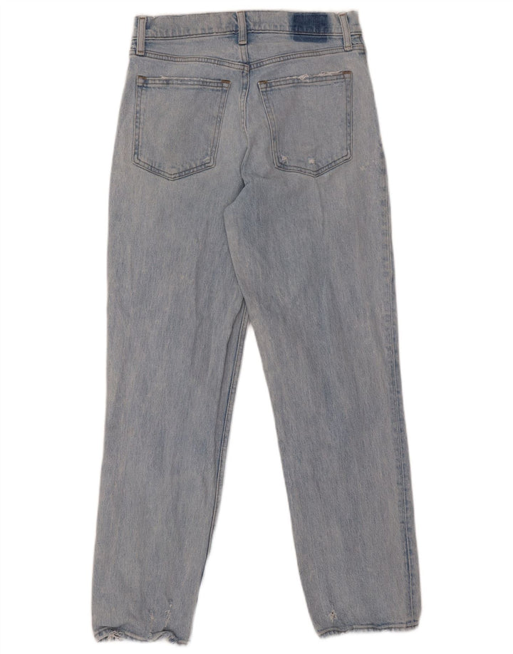 Calça jeans reta feminina ABERCROMBIE & FITCH US 6 médio W28 L27 azul