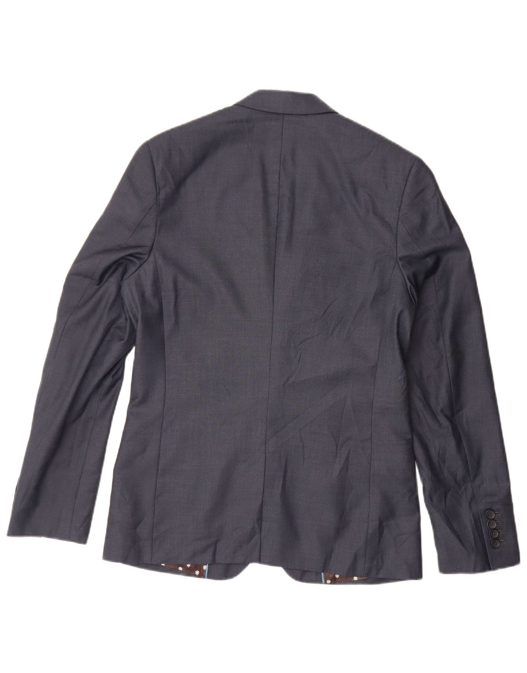 Jaqueta blazer masculina Penguin com 2 botões Reino Unido 36 poliéster azul marinho pequeno