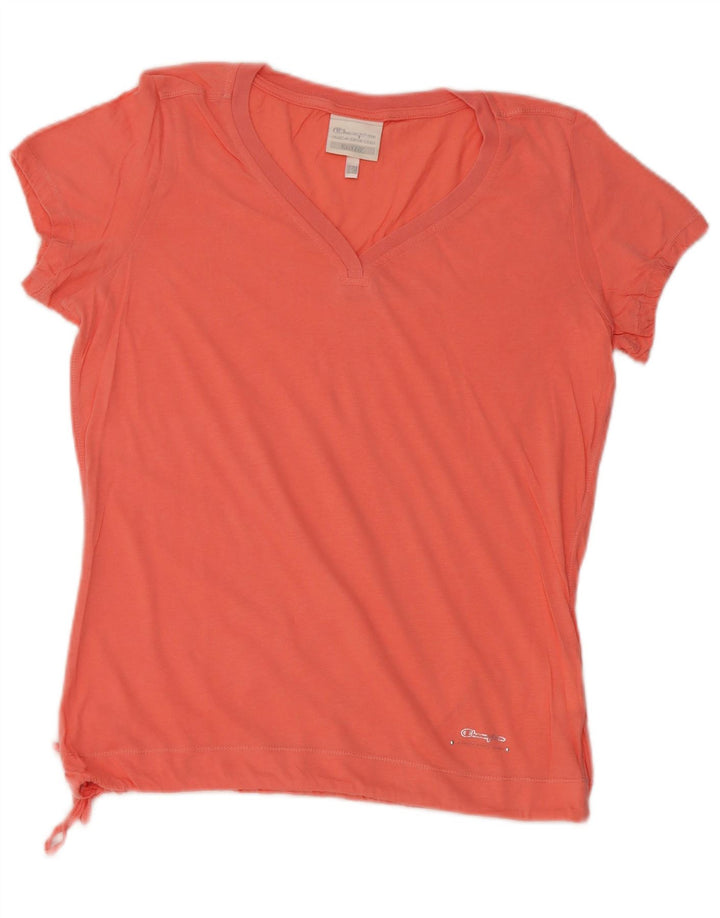 Camiseta Feminina Champion Easy Fit Top UK 14 Grande Algodão Rosa