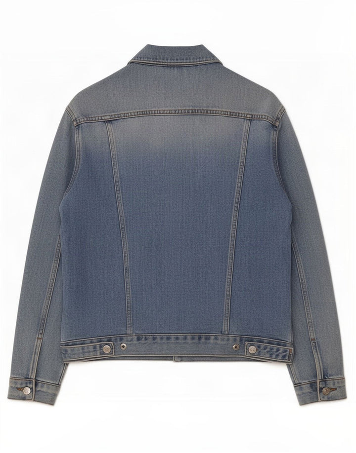 Jaqueta jeans grande feminina Moto Reino Unido 8 algodão azul pequeno