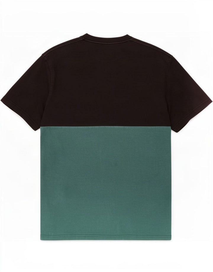 Camiseta masculina Vans Classic Fit Top médio preto colorblock