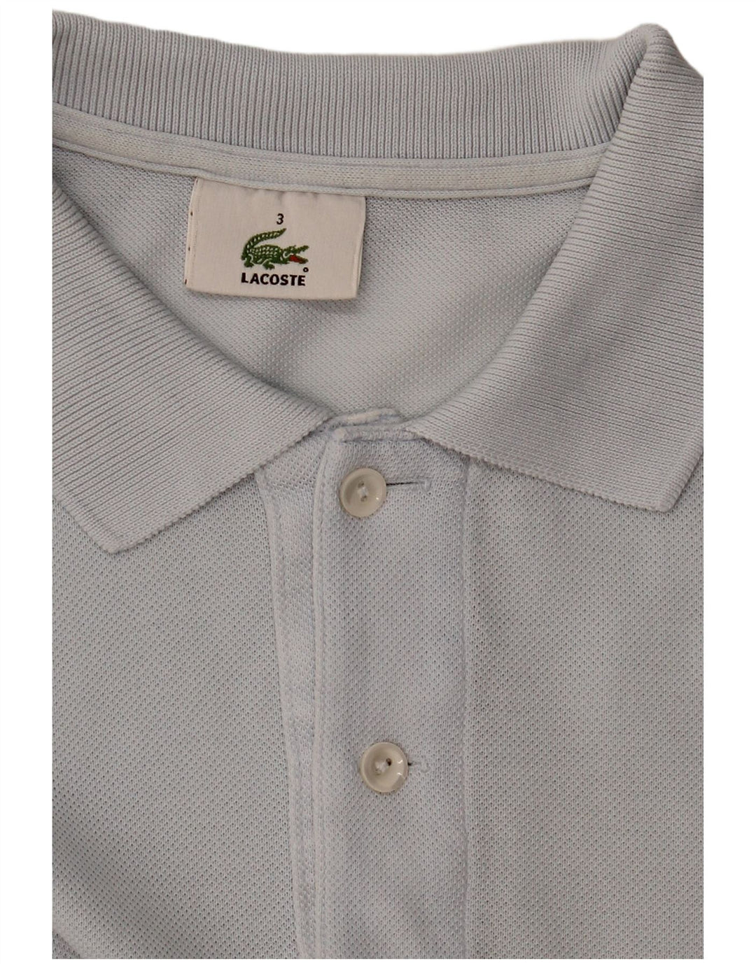 Camisa polo masculina Lacoste tamanho 3 pequena azul