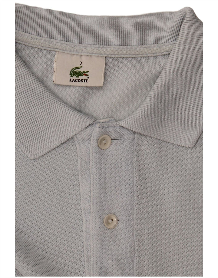 Camisa polo masculina Lacoste tamanho 3 pequena azul