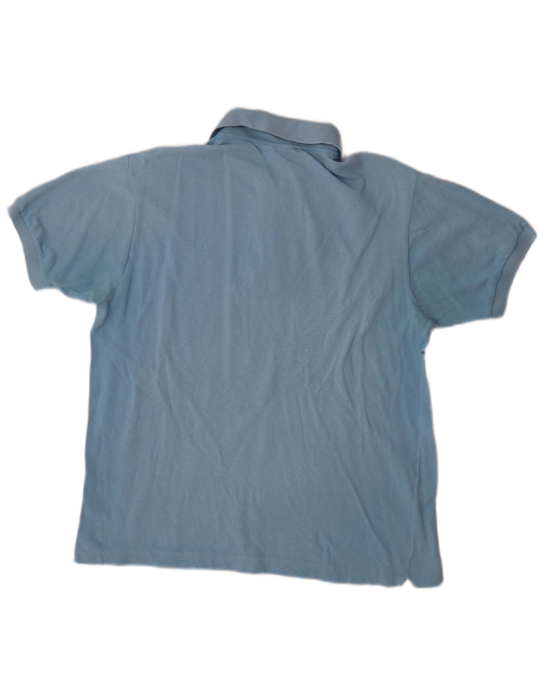Camisa polo masculina Lacoste tamanho 4 algodão azul médio