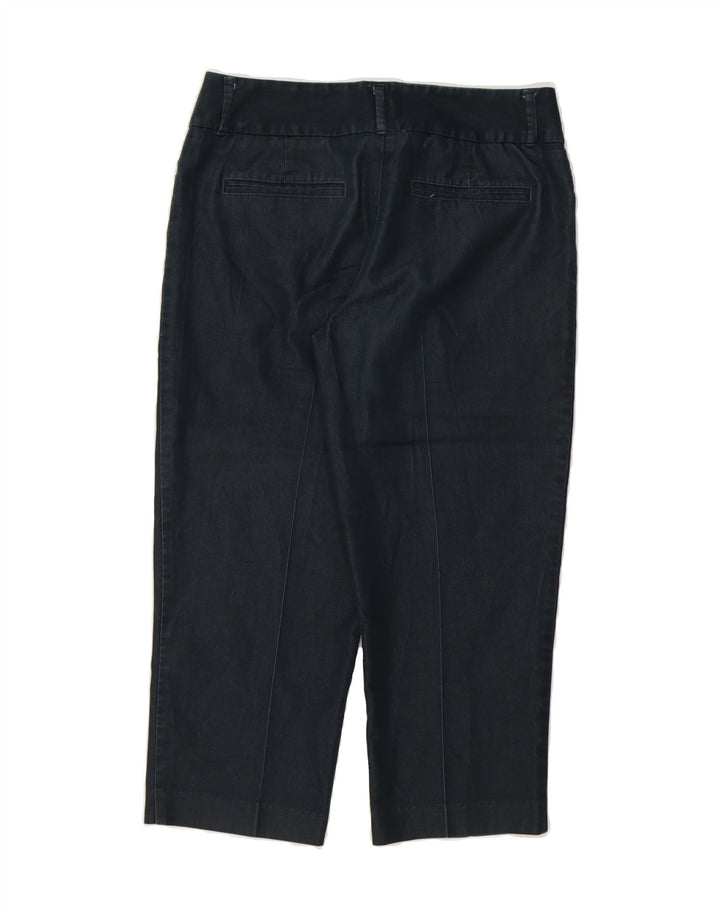 MOSSIMO Womens Straight Capri Trousers US 8 Medium W32 L20 Navy Blue Vintage Mossimo and Second-Hand Mossimo from Messina Hembry 