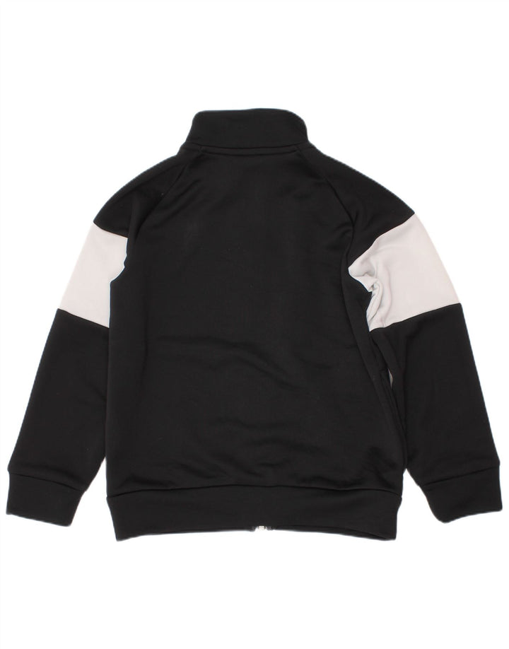 ADIDAS Meninos Graphic Tracksuit Top Jacket 4-5 Anos Preto Colorblock