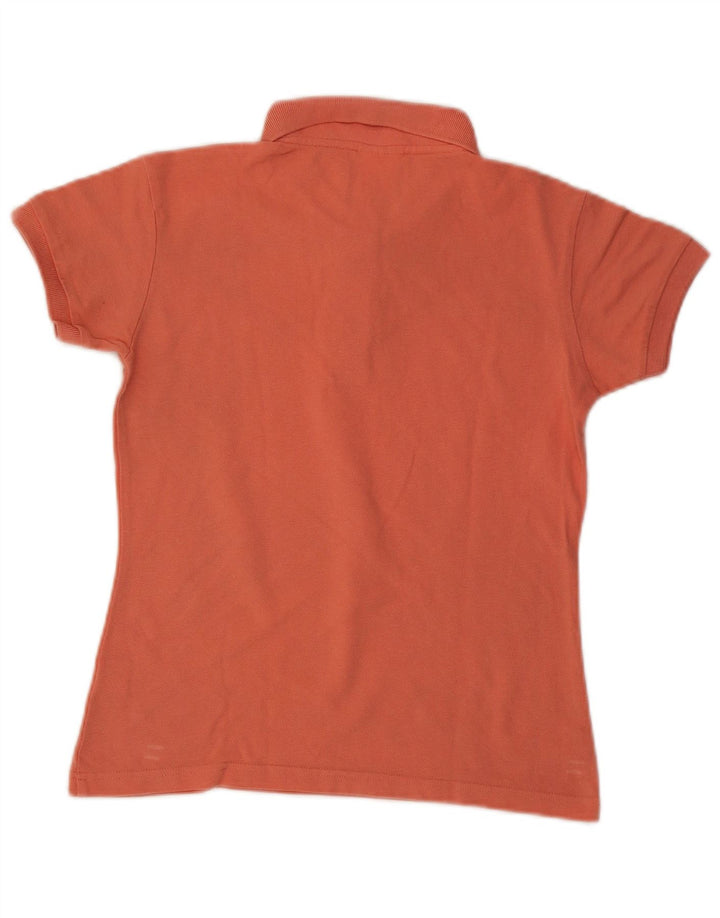 Camisa polo feminina Lacoste tamanho 36 pequeno algodão laranja