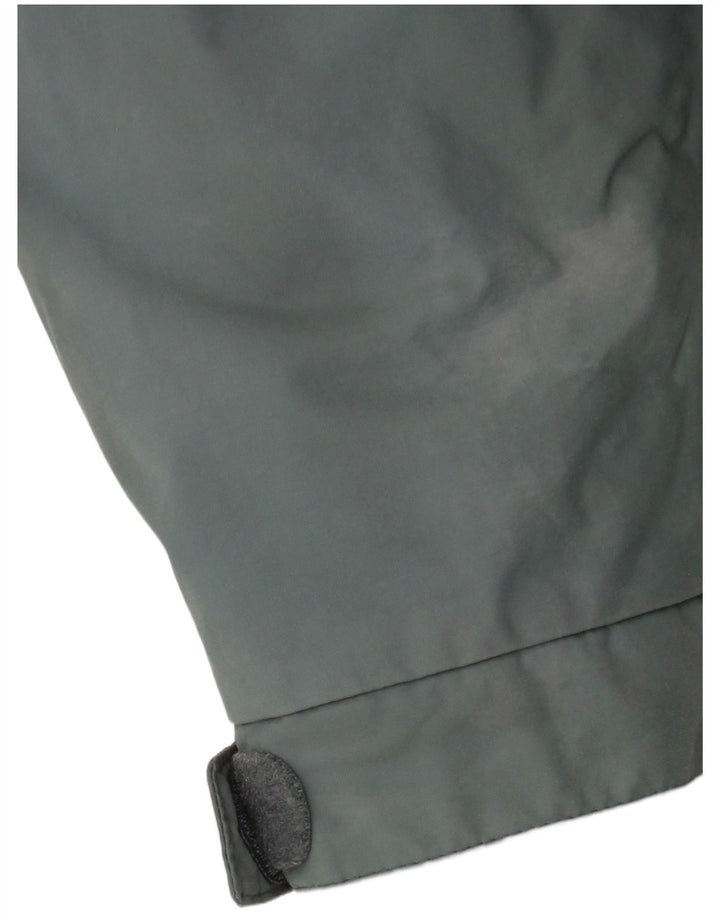 Jaqueta corta-vento masculina Helly Hansen com capuz UK 40 grande bloco colorido azul