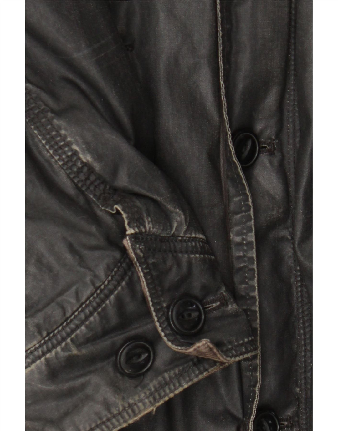 Jaqueta militar masculina Levi's UK 40 grande algodão preto