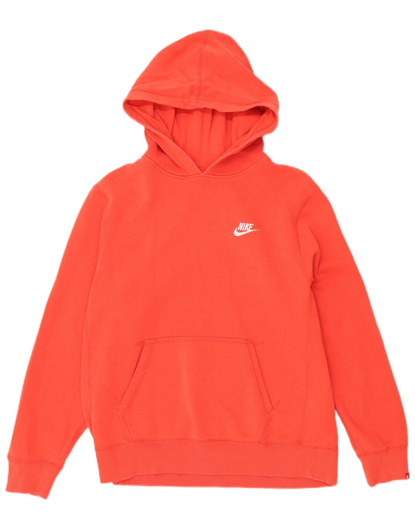 NIKE Meninos Hoodie Jumper 13-14 Anos XL Vermelho Algodão