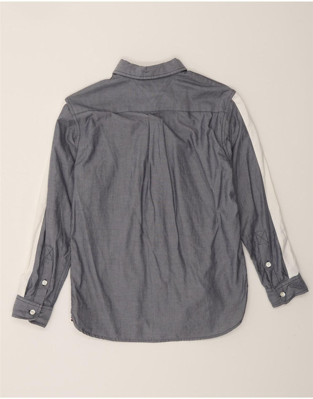 Camisa gráfica masculina TOMMY HILFIGER 12-13 anos grande bloco cinza