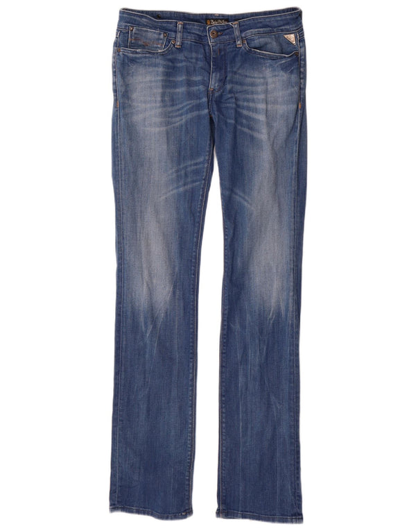 Replay Jeans Slim Feminino W30 L34 Azul Algodão