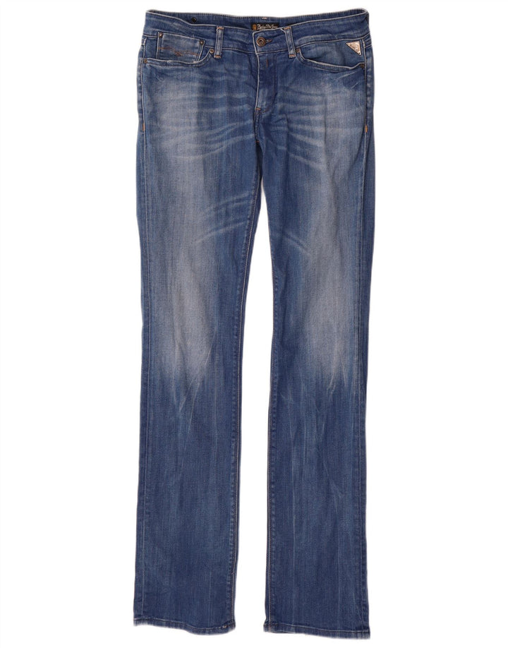 Replay Jeans Slim Feminino W30 L34 Azul Algodão
