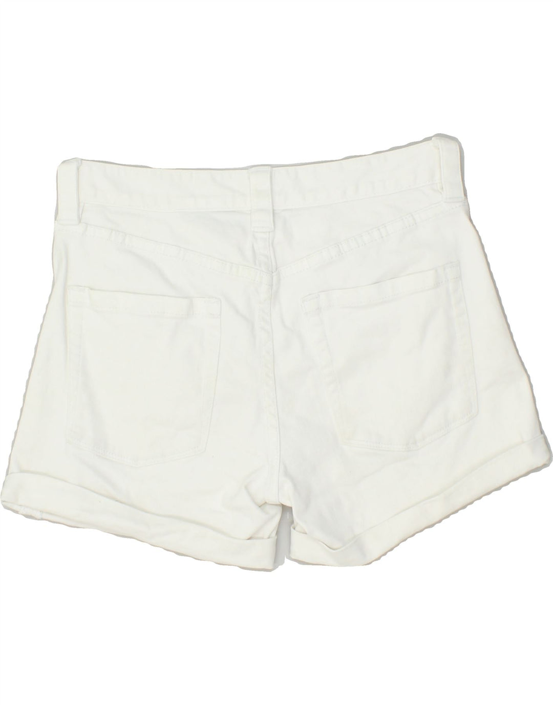 J. CREW Womens Denim Shorts US 2 XS W26 White Cotton | Vintage J. Crew | Thrift | Second-Hand J. Crew | Used Clothing | Messina Hembry 