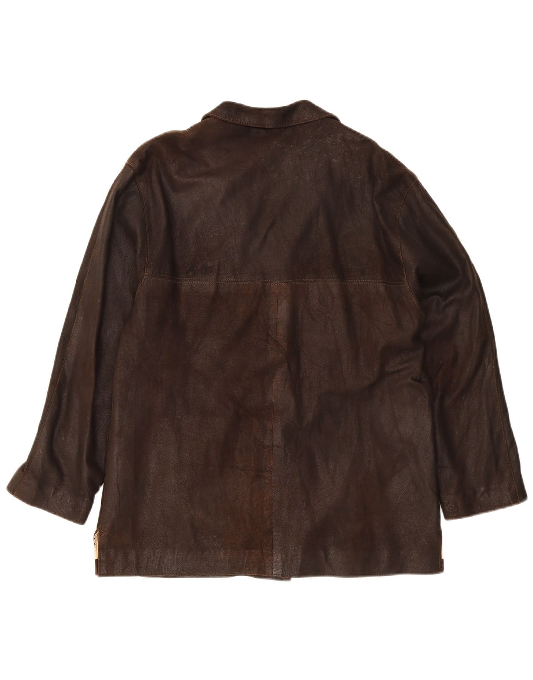 Jaqueta de couro masculina CONBIPEL UK 36 pequena couro marrom