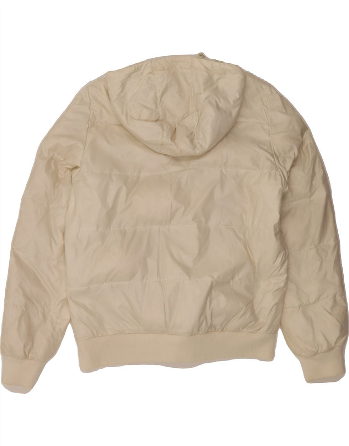 LOTTO Womens Hooded Padded Jacket UK 18 XL White Polyester Vintage Lotto and Second-Hand Lotto from Messina Hembry 