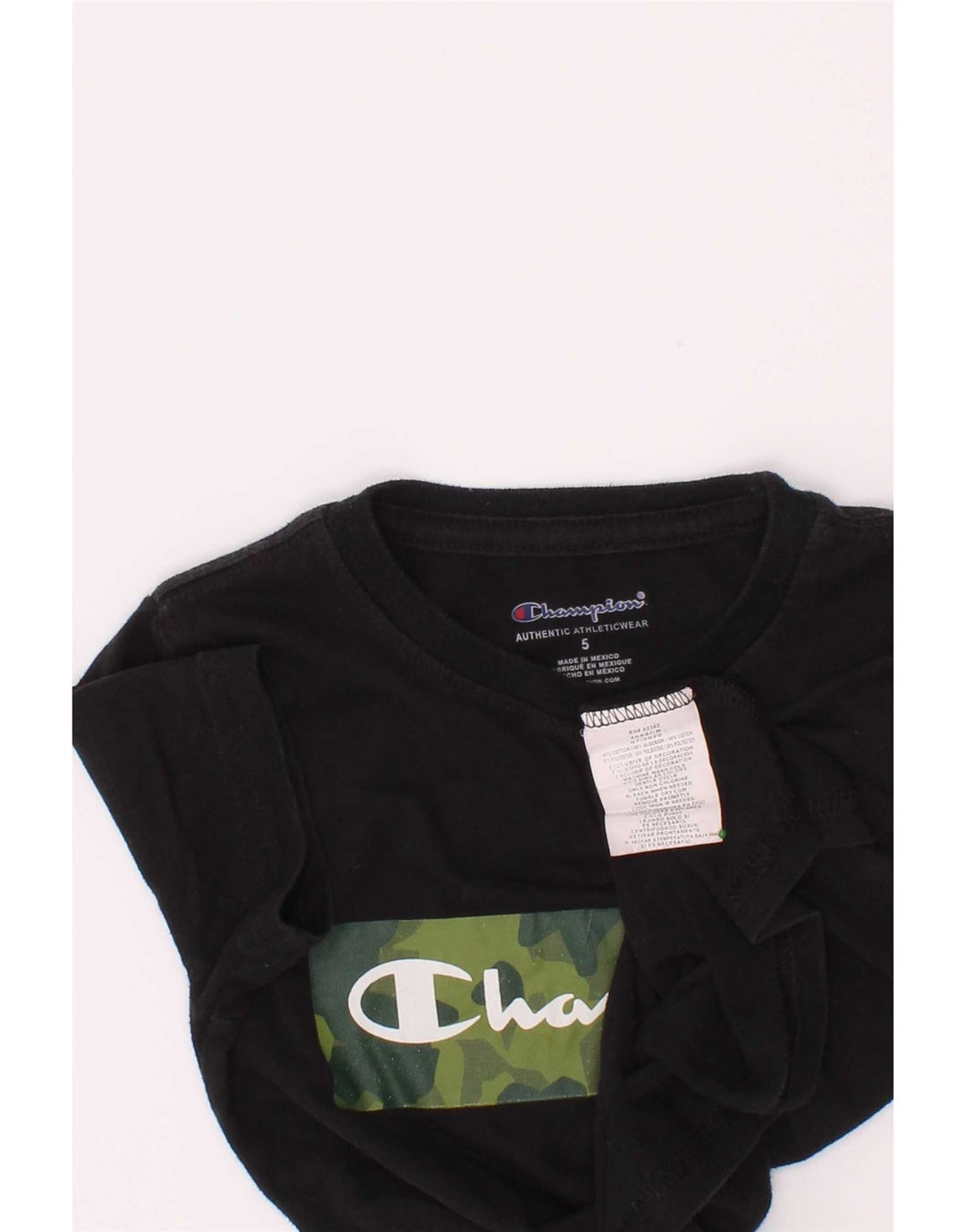Camiseta Champion Boys Graphic 4-5 Anos Algodão Preto